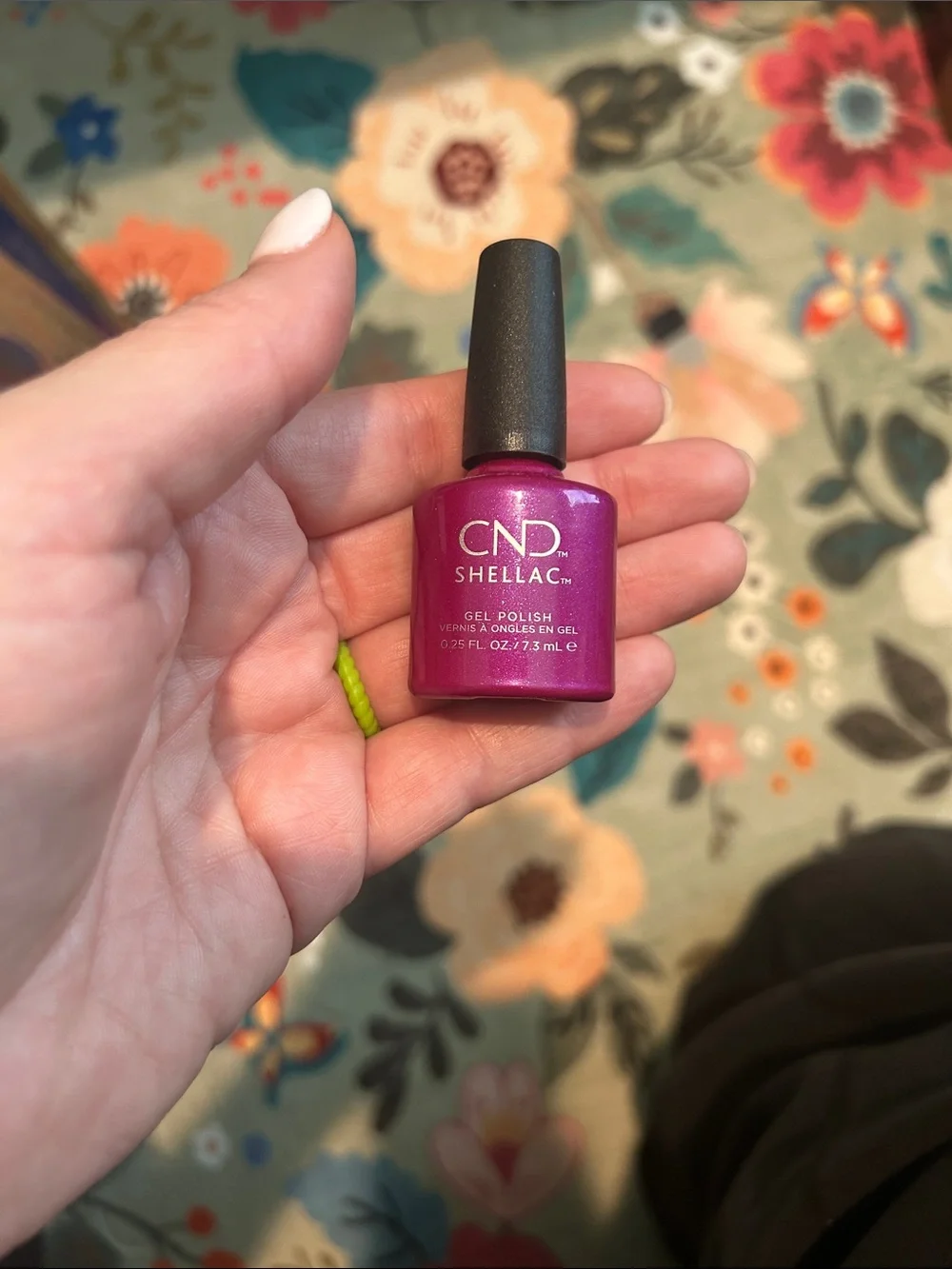 CND Shellac Shimmery Fuchsia Gel Nail Polish